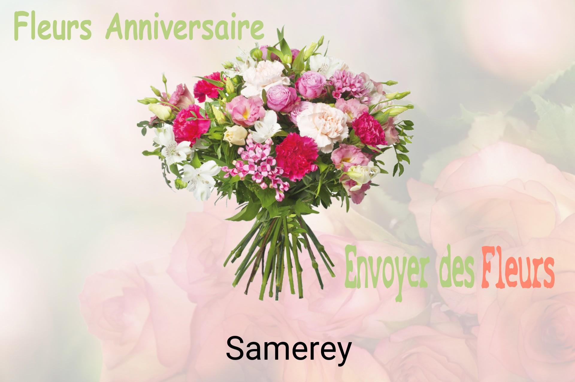 Bouquet de fleurs d’anniversaire livré à Samerey